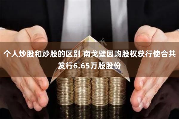个人炒股和炒股的区别 南戈壁因购股权获行使合共发行6.65万股股份