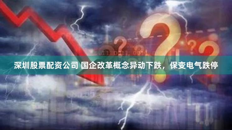 深圳股票配资公司 国企改革概念异动下跌，保变电气跌停
