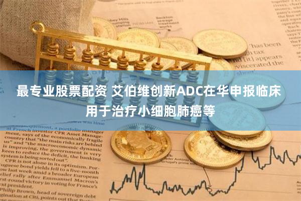 最专业股票配资 艾伯维创新ADC在华申报临床 用于治疗小细胞肺癌等