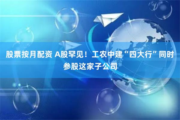 股票按月配资 A股罕见！工农中建“四大行”同时参股这家子公司