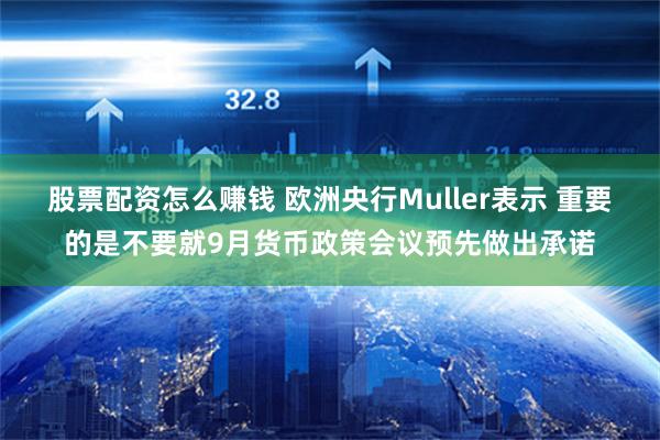 股票配资怎么赚钱 欧洲央行Muller表示 重要的是不要就9月货币政策会议预先做出承诺
